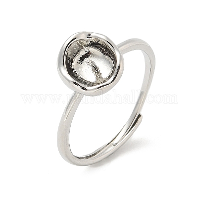 Закрепки кольца из латуни с открытой манжетой KK-G518-10P-04-1