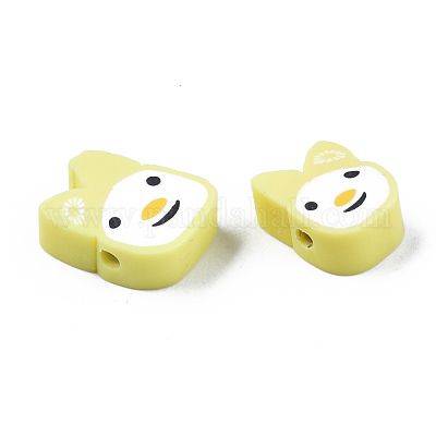 Бусины из полимерной глины  CLAY-N011-030F-1