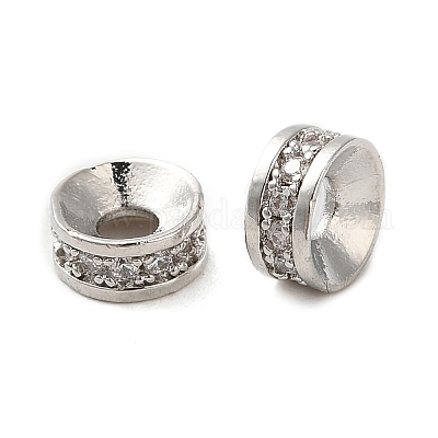 Стойки обшивки латунь кубического циркония бусы KK-K349-03P-1