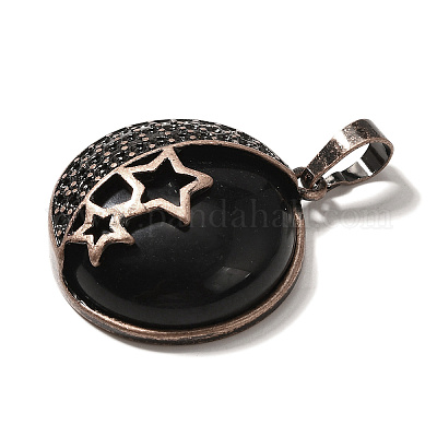 Природные подвески обсидиана G-P560-01R-10-1