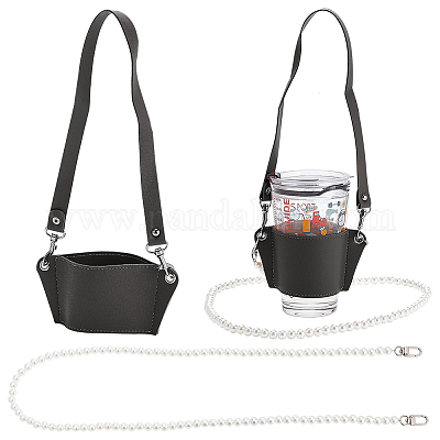 Термостойкая многоразовая чашка из искусственной кожи AJEW-WR0001-87B-1