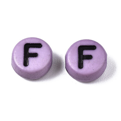 Непрозрачные разноцветные акриловые бусины MACR-Q242-007-1