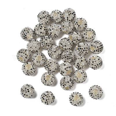 Сверкающие стеклянные стразы круглые бусины OACR-S048-01I-1