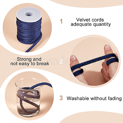 Бархатный шнур с катушками DIY-OC0009-07-1