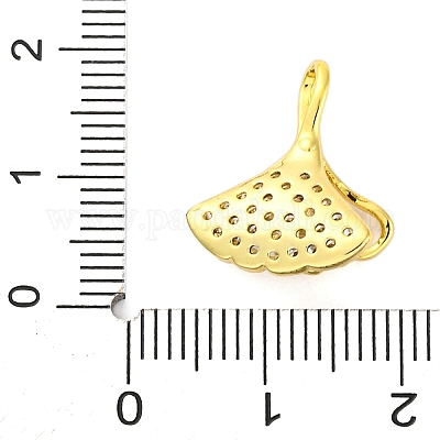 Подвески из латуни с микропаве из кубических цирконий в стиле фреш KK-A232-05A-G-1