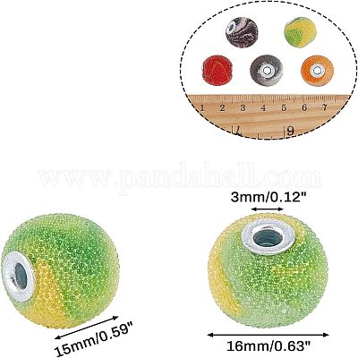 Бусины из cмолы RESI-NB0001-21-1