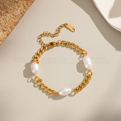 Браслеты из натурального пресноводного жемчуга PR3665-1