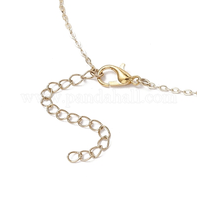 Летние пляжные ожерелья с подвесками из сплава морской звезды и пластика ABS с имитацией жемчуга NJEW-JN05268-1