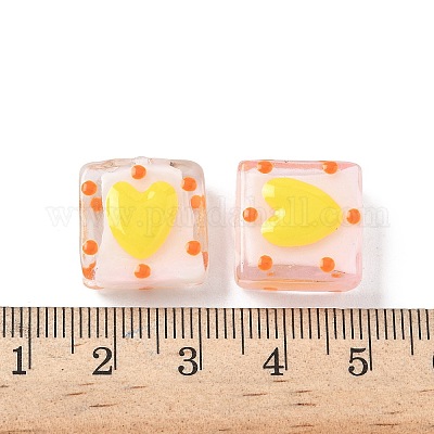 Эмалевые бусины ручной работы в технике лэмпворк LAMP-G147-02C-1