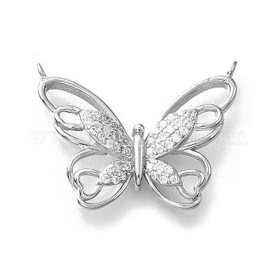 925 подвеска из стерлингового серебра с прозрачными кубическими цирконами STER-P067-01P-1