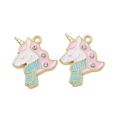 Панданты из сплава со стразами PALLOY-O109-26LG-1