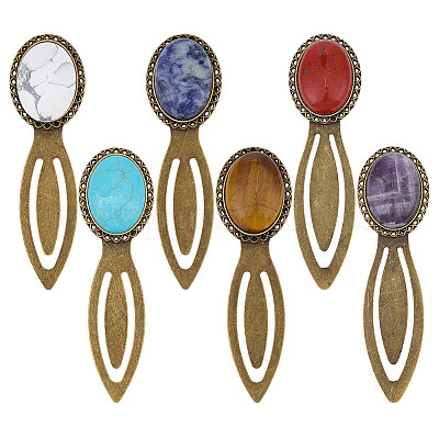 6шт. сплавная закладка AJEW-DR00022-1