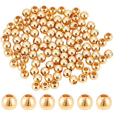 Стойки обшивки латунные бусины KK-LP0001-08G-01-1