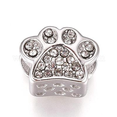 Европейские бусины из нержавеющей стали 304 STAS-O097-90B-1