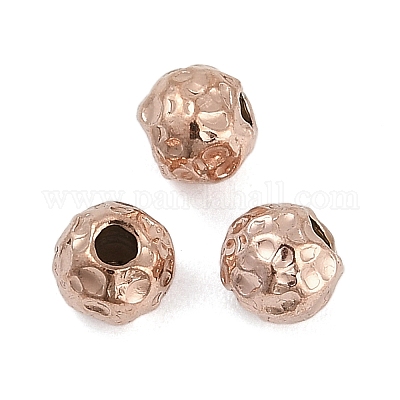 Текстурированные бусины из хирургической нержавеющей стали 316 STAS-M106-01D-RG-1