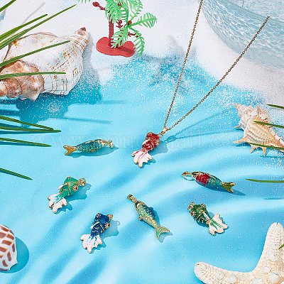 7 шт. 7-х стилевые латунные подвески со стразами&nbsp;KK-AR0004-81-1