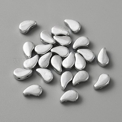 380шт гальванические чешские стеклянные бусины&nbsp;EGLA-WH0001-09C-1