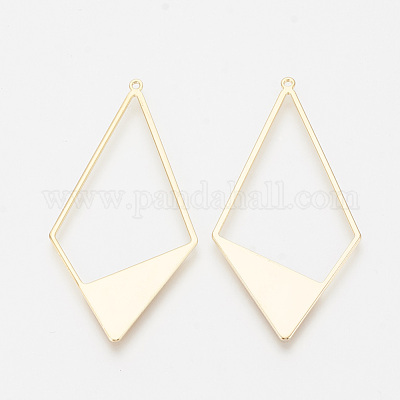 Латунные большие кулоны KK-T027-34G-1