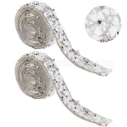 Отделка стразами из смолы и бисером DIY-WH20050-05C-1