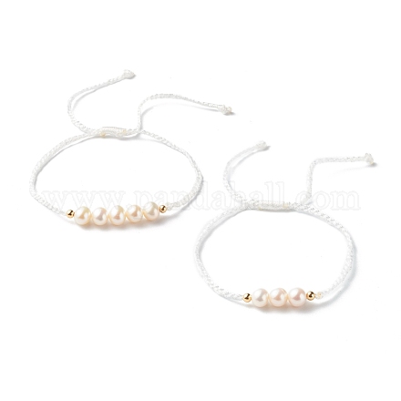 Ensembles de bracelets réglables en fil de nylon pour maman et fille BJEW-JB06528-01-1