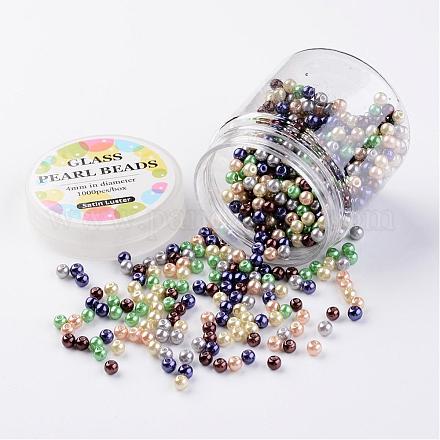 Set di perline di perle di vetro HY-JP0001-01-G-1
