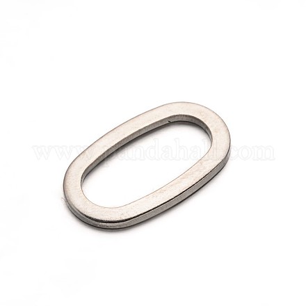楕円形の304の環をつなぐステンレス鋼  ステンレス鋼色  20x11x1.2mm STAS-E103-23P-1