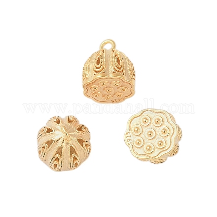 925 серебряная подвеска в форме полого стручка лотоса LS-STER-P060-21G-1