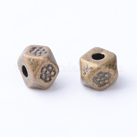 Tibetan Style Alloy Spacer Beads X-TIBE-Q063-70AB-NR-1