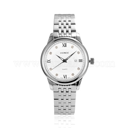 Relojes de cuarzo con diamantes de acero inoxidable de alta calidad WACH-N001-45-1