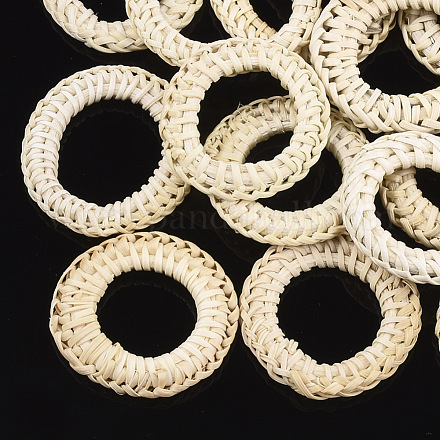 Reed caña hecha a mano / anillos de unión de ratán tejidos WOVE-T005-26-1