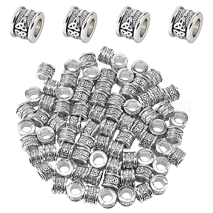 Perlas de aleación de zinc de estilo tibetano dicosmético 200g TIBEB-DC0001-02-1