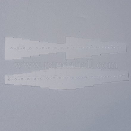 Plantillas de agujeros para cinturón de plástico PVC TOOL-WH0121-04-1