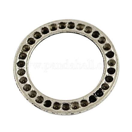 Alloy Rhinestone Connector Settings TIBE-21363-AS-RS-1