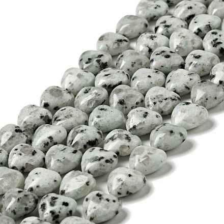 Fili di perle di diaspro / kiwi di sesamo naturale G-B022-12C-1