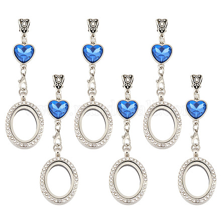 12 шт. овальные медальоны из сплава PALLOY-MA00005-1