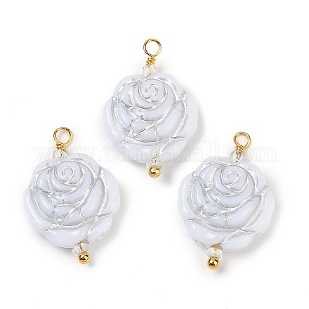 Непрозрачные акриловые подвески KK-K296-04A-G-1