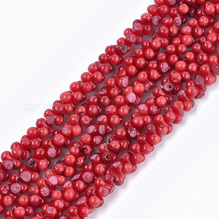 Synthetic Coral Beads Strands X-CORA-T009-12-1