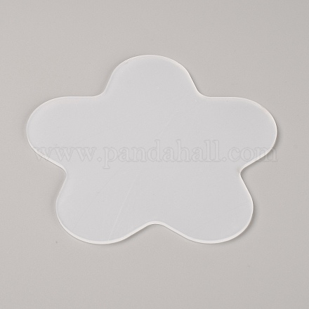 Carte porte-fil en plastique en forme de fleur personnalisée TOOL-WH0135-05-1
