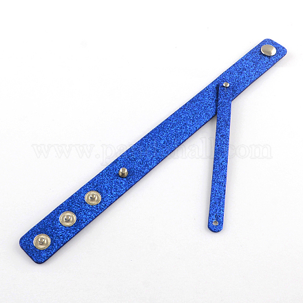 Imitation Leather Bracelets Making for Slide Charm Beads BJEW-R046-01-1