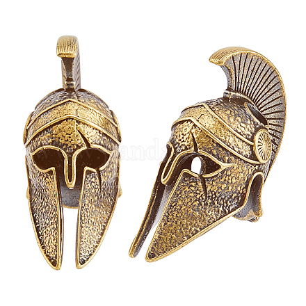 2 шт. латунные европейские бусины в тибетском стиле TIBEB-FH0001-39AB-1