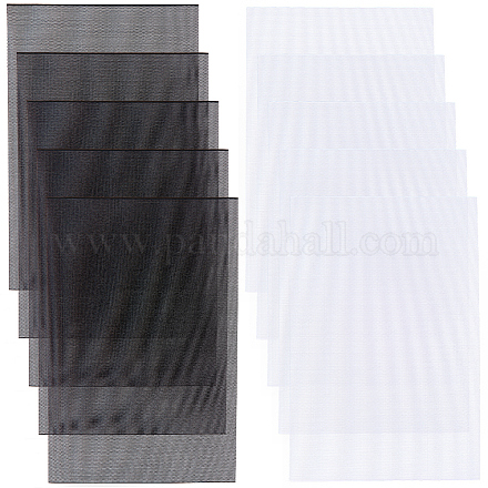 10 шт. 2 стиля пластиковых сетчатых холстовых листов AJEW-CP0009-04-1