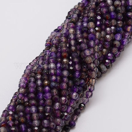 Chapelets de perles d'agate naturelle X-G-G882-4mm-C01-1