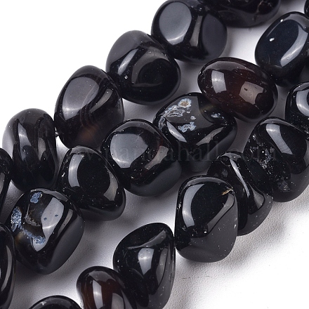 Chapelets de perles d'agate naturelle G-L560-L18-1