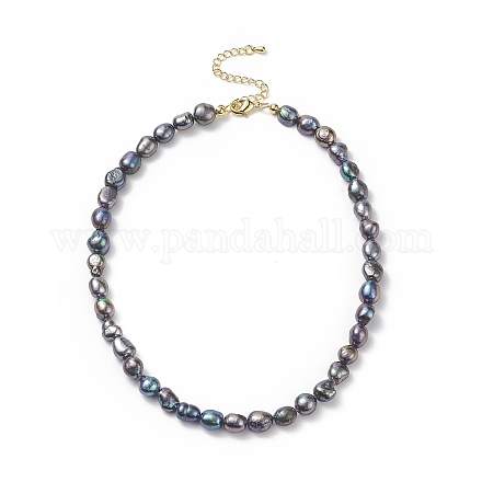 Natural Pearl Beaded Necklaces for Women NJEW-JN04107-04-1