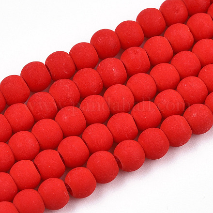 Opaque Glass Beads Strands GLAA-T032-P4mm-MD04-1