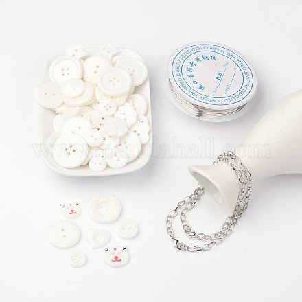 Kostenlose Tutorial DIY Schmuck-Sets für Braceletmaking DIY-LC0015-09-1