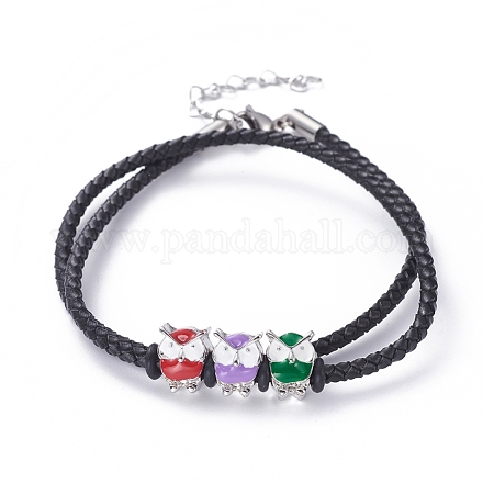 Deux boucles de bracelets wrap X-BJEW-JB04851-02-1
