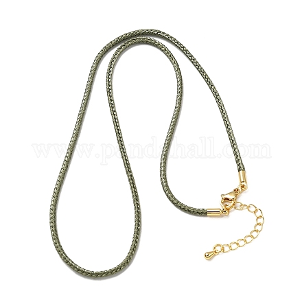 Изготовление ожерелья из плетеного нейлонового шнура толщиной 2.5 мм FIND-G095-01G-21-1