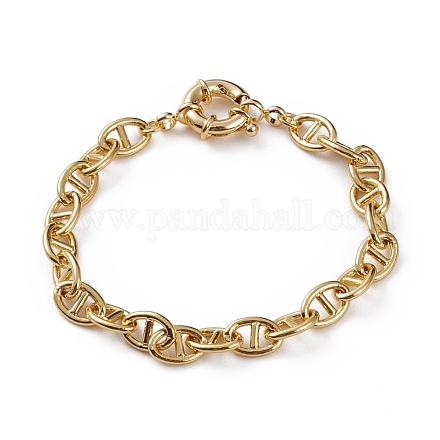 Brass Mariner Link Chain Bracelets BJEW-JB05816-1
