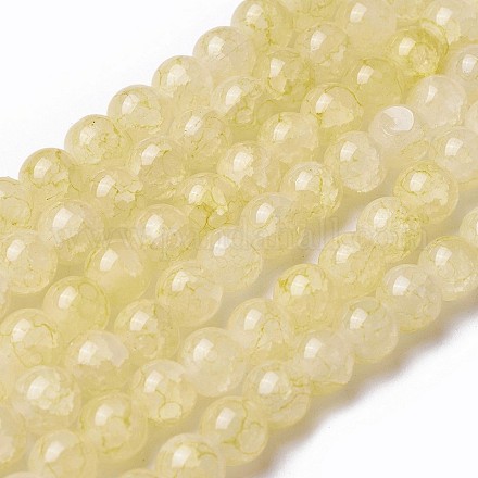 Chapelets de perles en verre peint par pulvérisation GLAA-A038-C-41-1